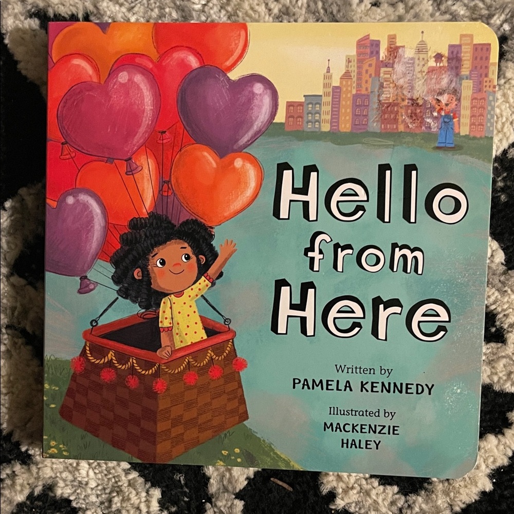 Hello from Here Children's Board Book - Colorful Illustration